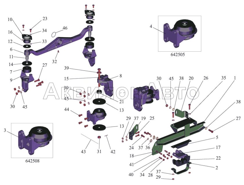 Подушка двигателя МАЗ ЯМЗ 238