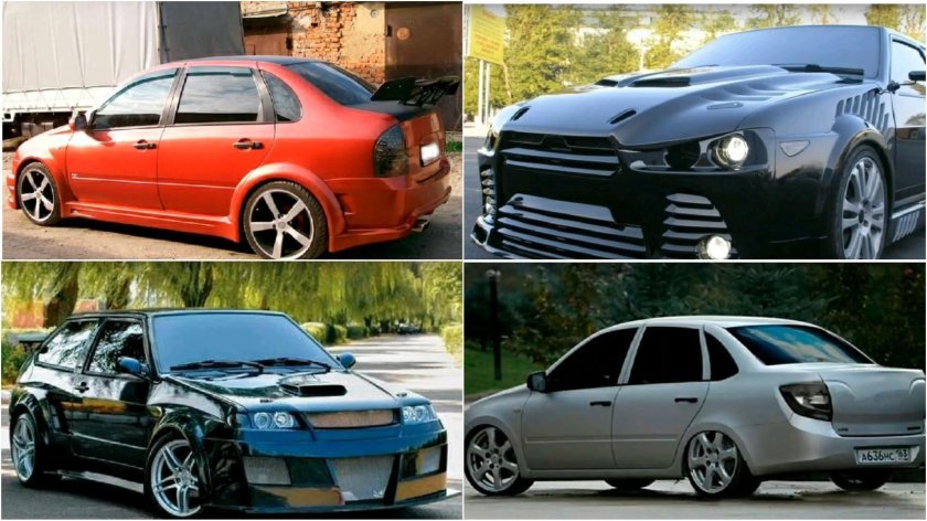 Сходка тюнингованных тачек