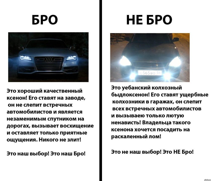 Ксенон фары лишение прав