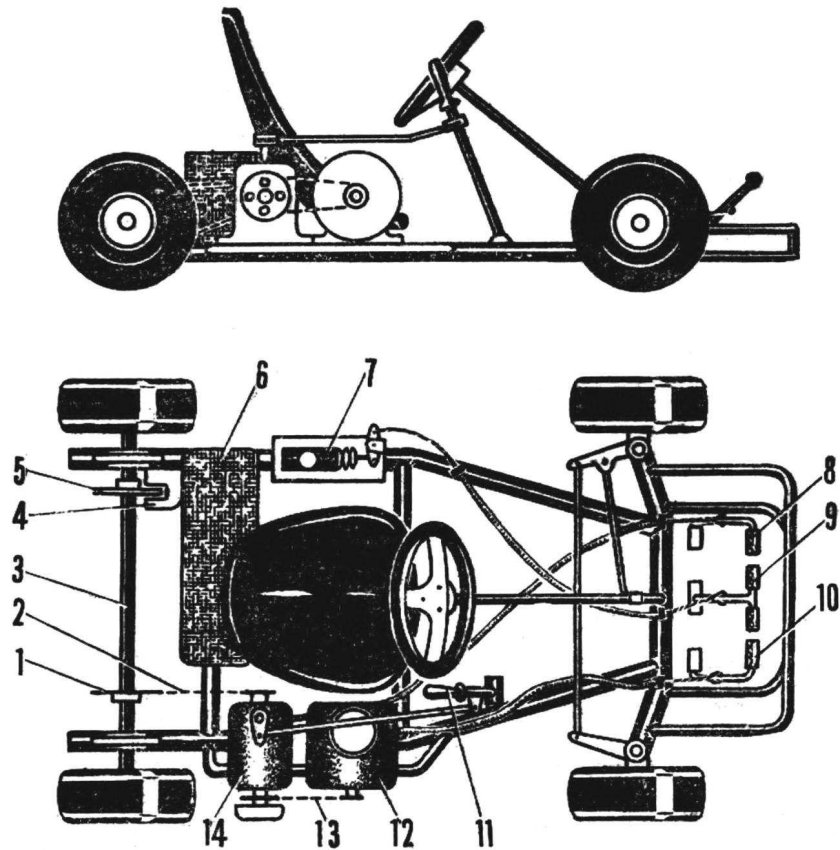 Мини картинг багги чертёж