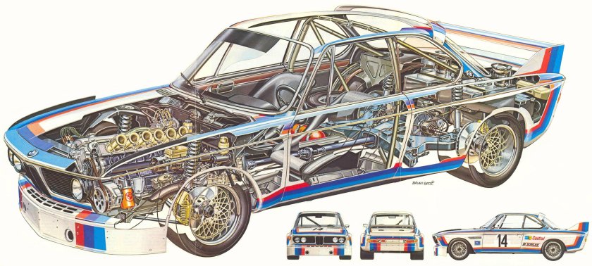 BMW e24 чертеж