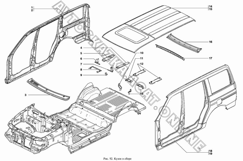 Кузов УАЗ 3163 Патриот в сборе