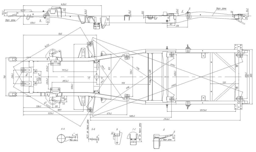Ширина рамы УАЗ 469