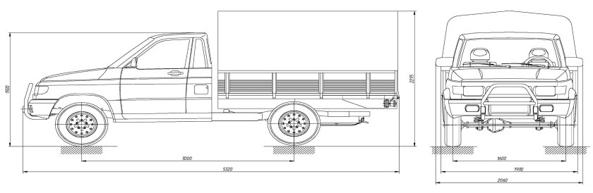 УАЗ Патриот карго размер кузова
