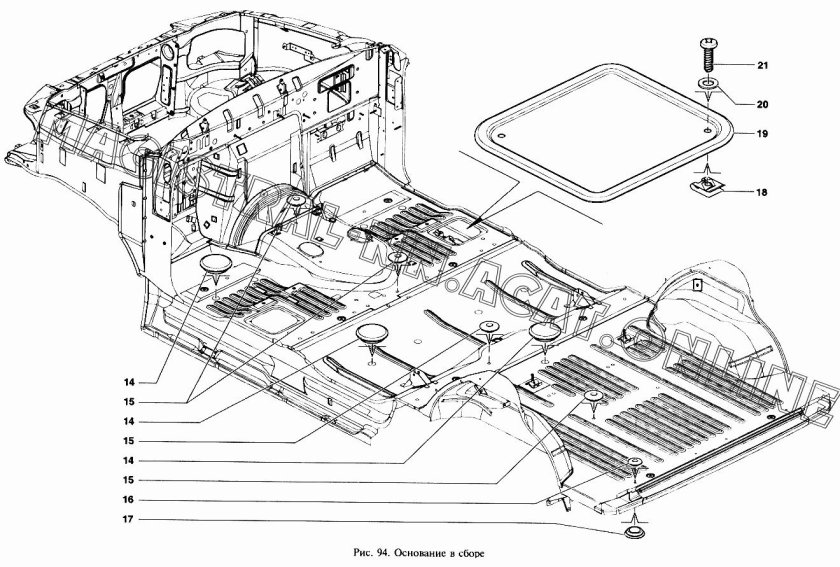 Заглушки пола УАЗ Патриот