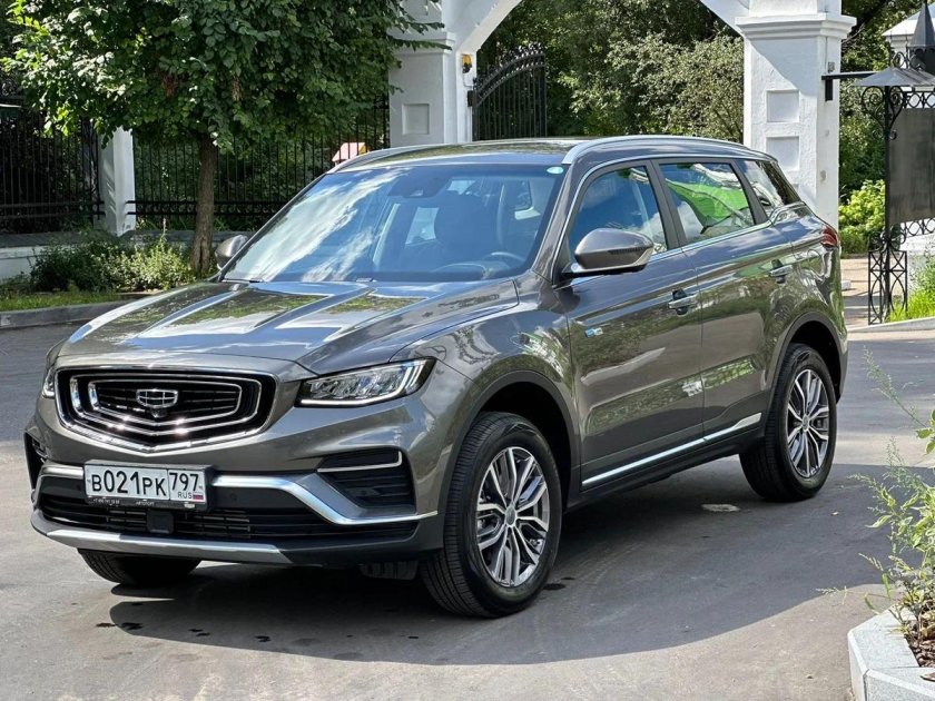 Geely atlas pro серый