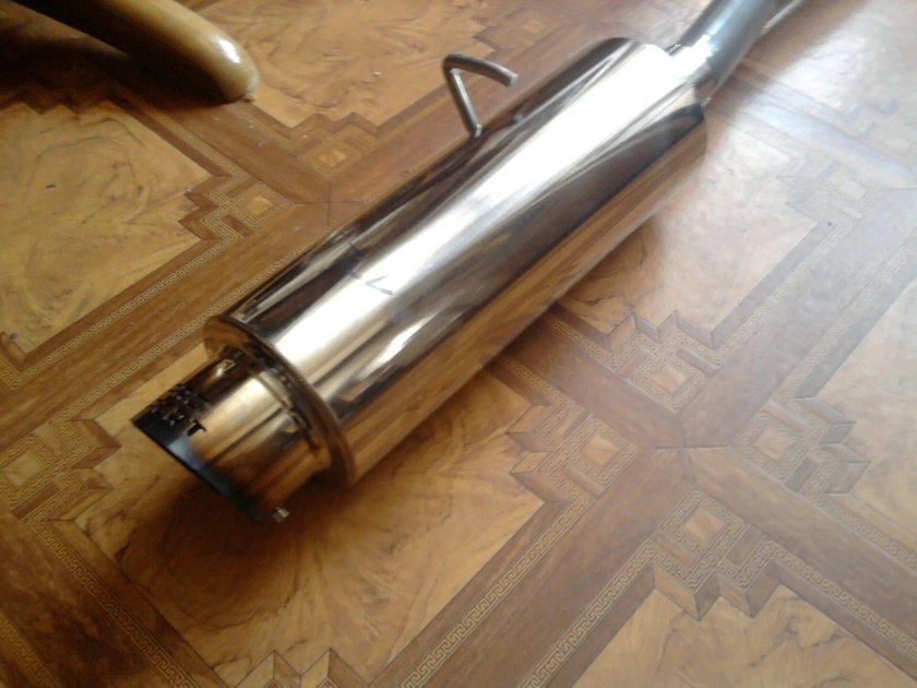 Задняя банка глушителя