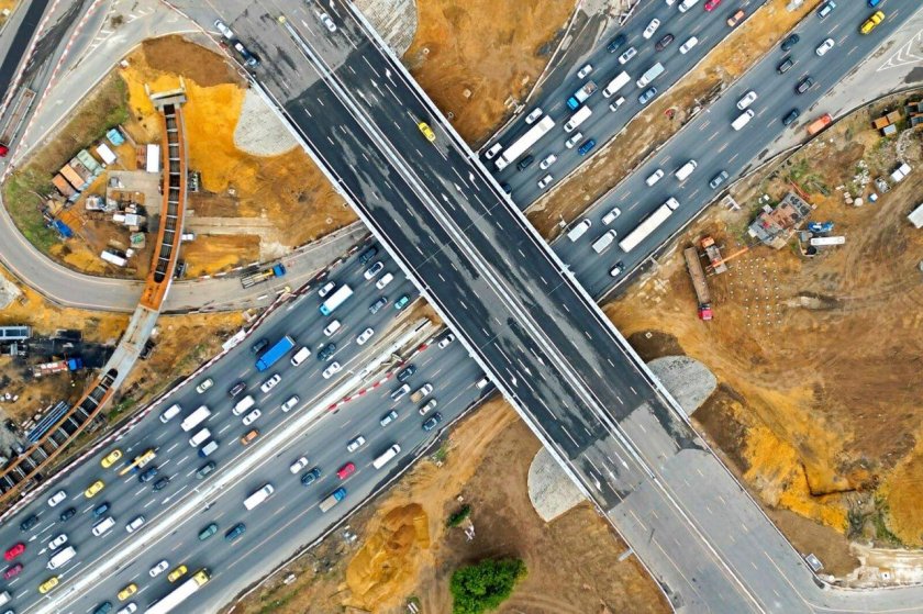 Открытие развязки верхние поля мкад