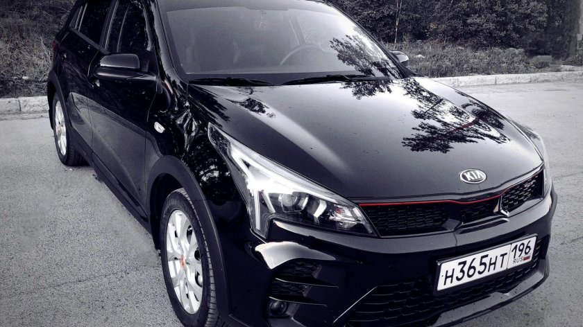 Киа Рио черный цвет