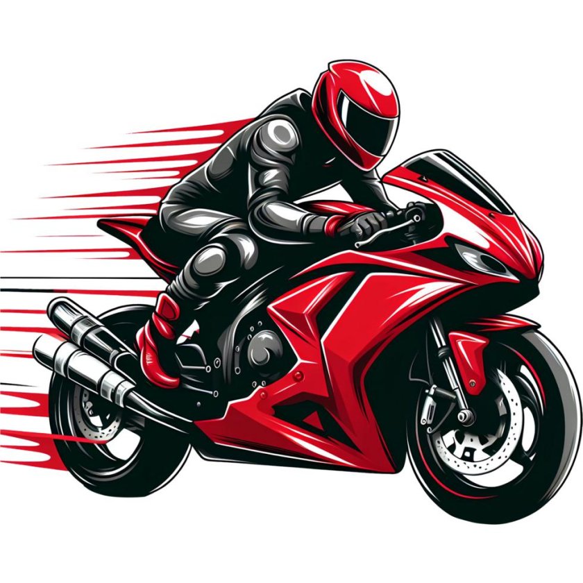Мотоцикл рисунки