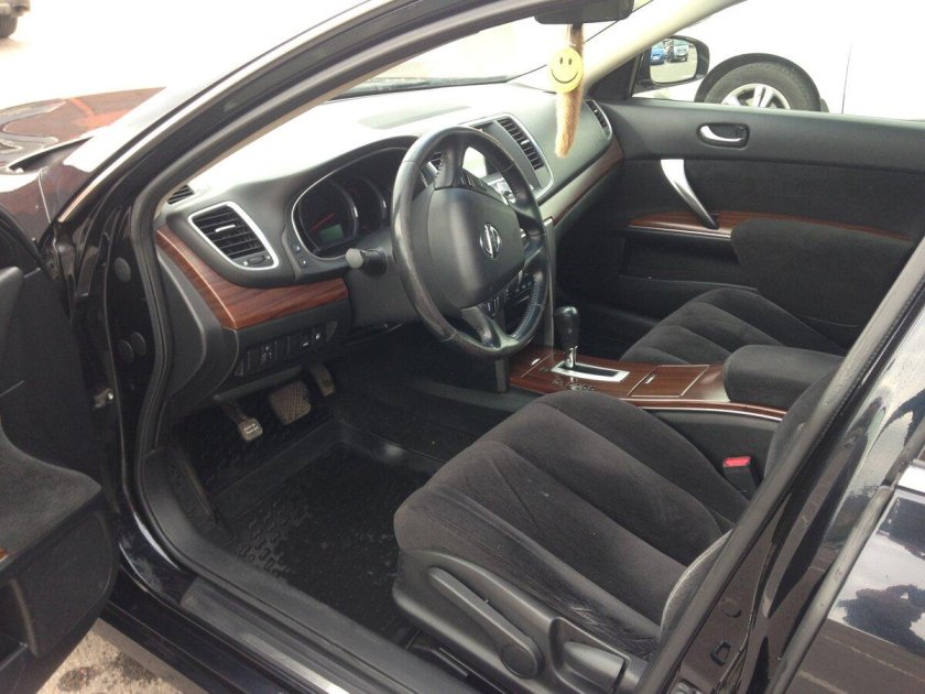 Ниссан Теана 2012 черный салон