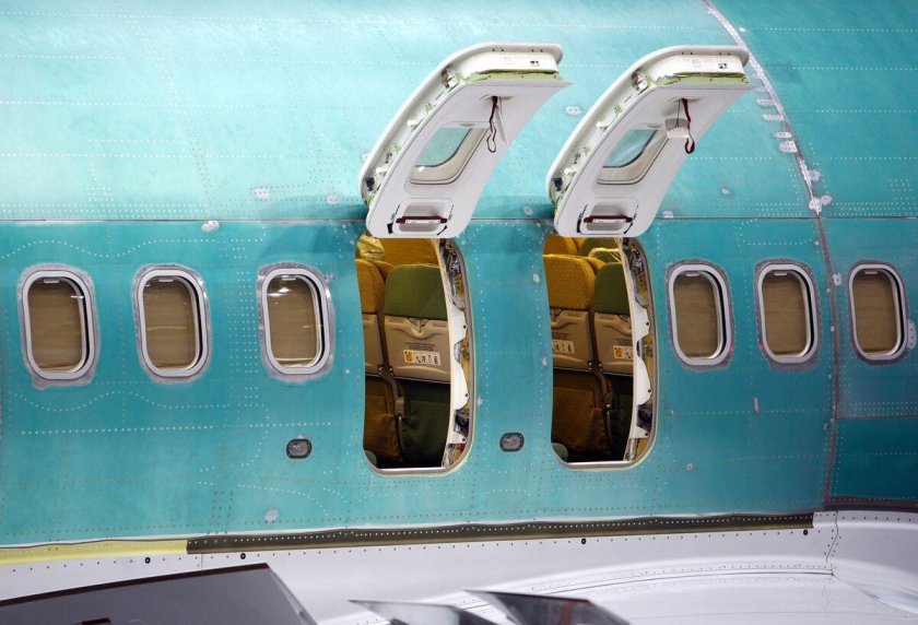 Emergency exit in plane