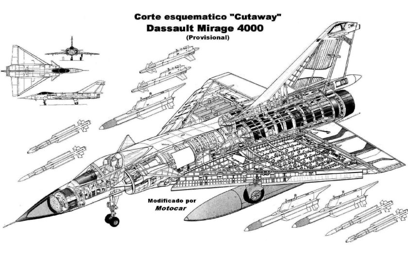 Dassault Mirage 4000 кабина