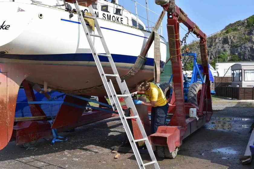 Яхта планида