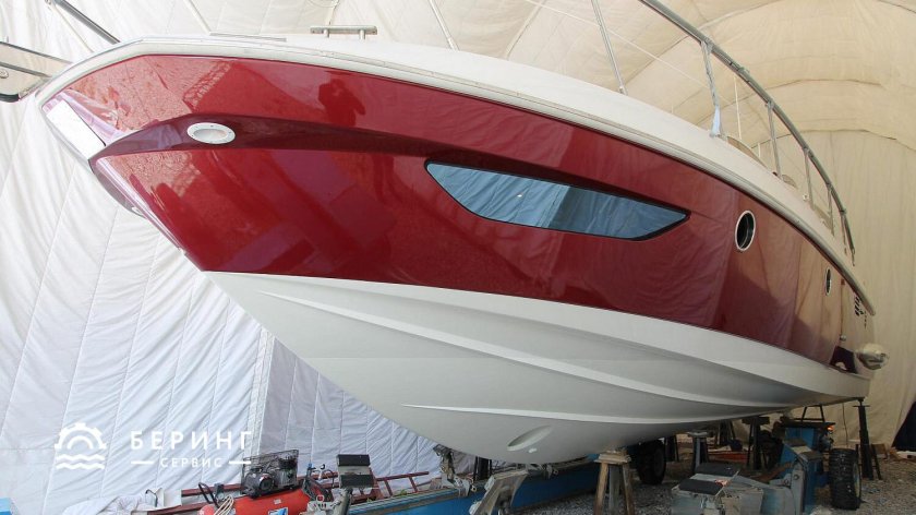 Стеклопластиковый корпус яхты