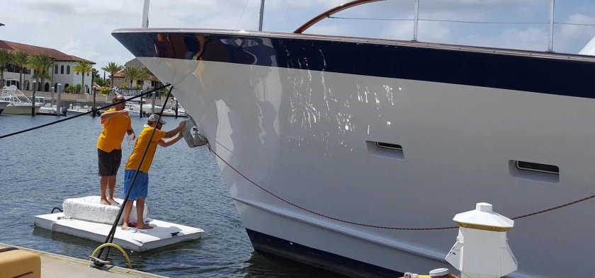 Мойка яхт и катеров