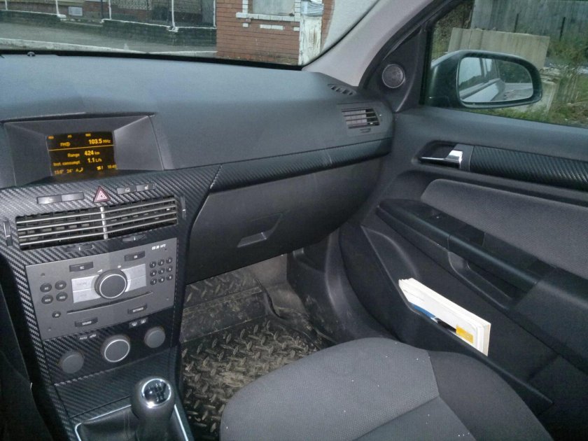 Аквапринт карбон Opel Astra h