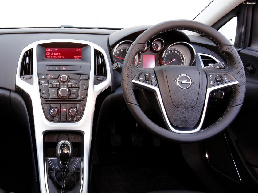 Панель Опель Астра j 2012