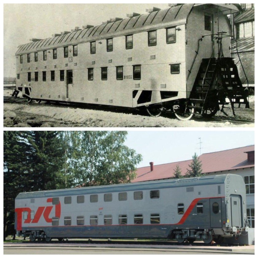 Двухэтажный вагон 1905 год Российская Империя