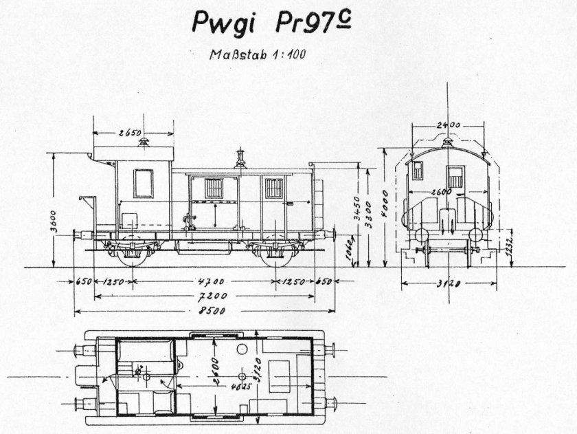 Чертёж вагона РЖД