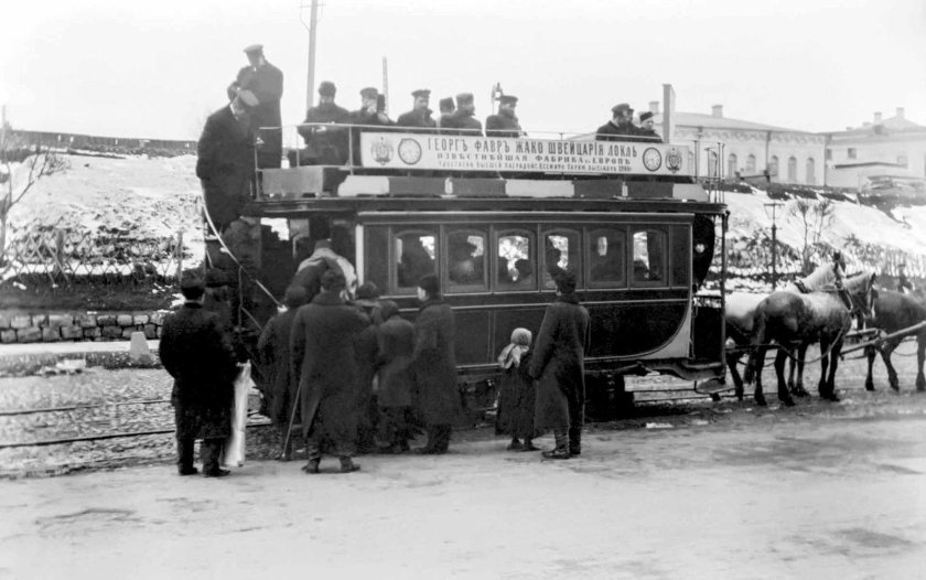 Конно железная дорога Конка в России 19 век