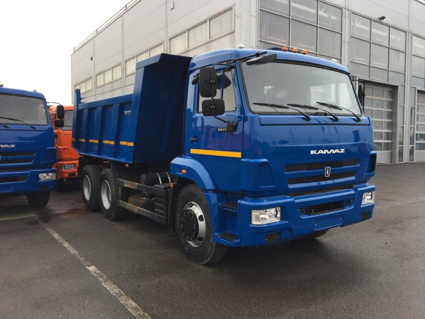 КАМАЗ 65115 самосвал синий