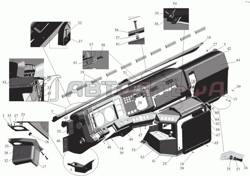 Панель МАЗ 6430
