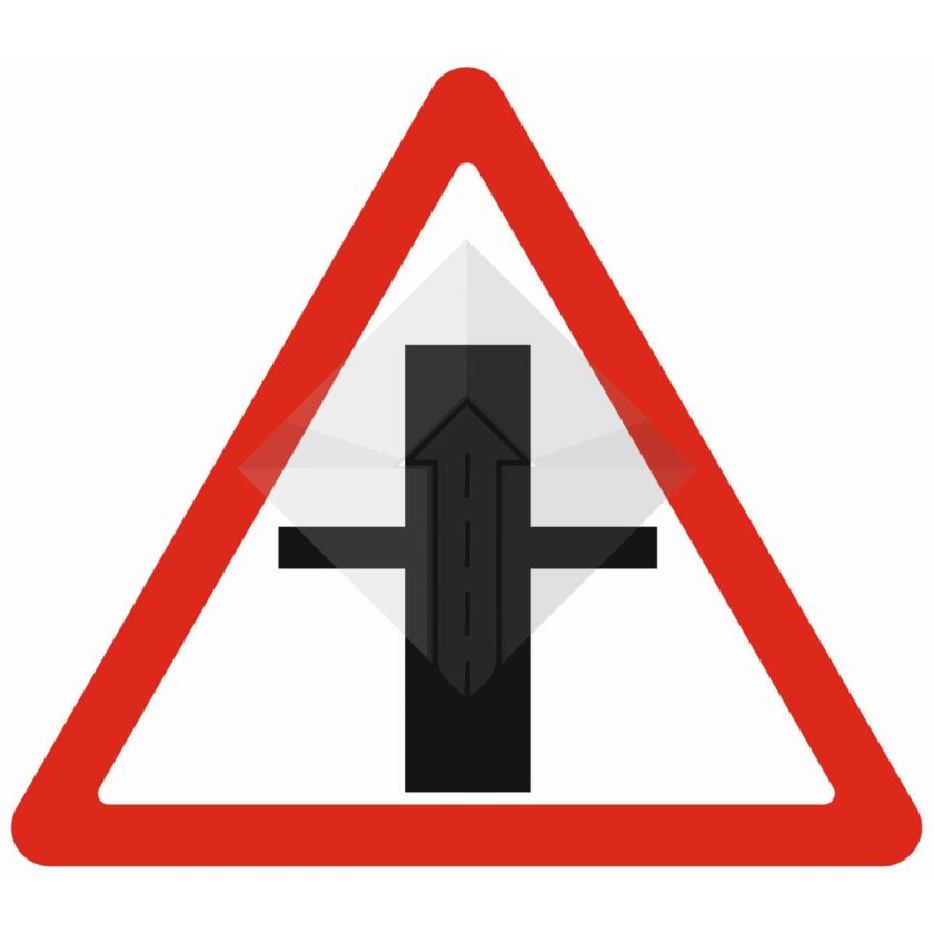 Знак пересечение со второстепенной дорогой