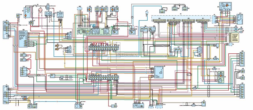 Схема электропроводки ГАЗ 3302 ЗМЗ 406