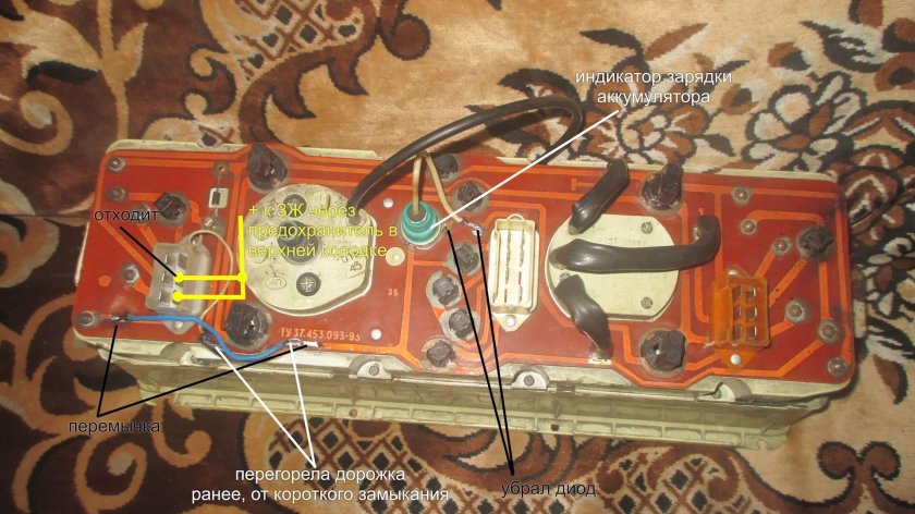 Приборная панель ту 37 453.093-93