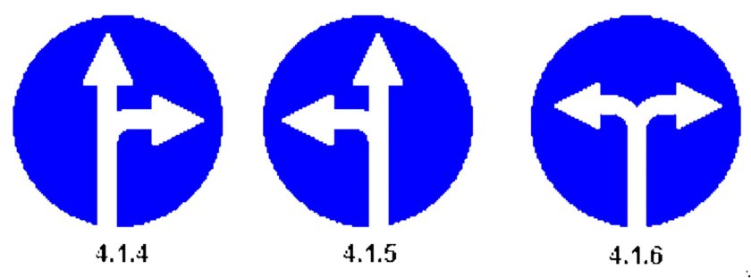 Предписывающие знаки 4.5.1