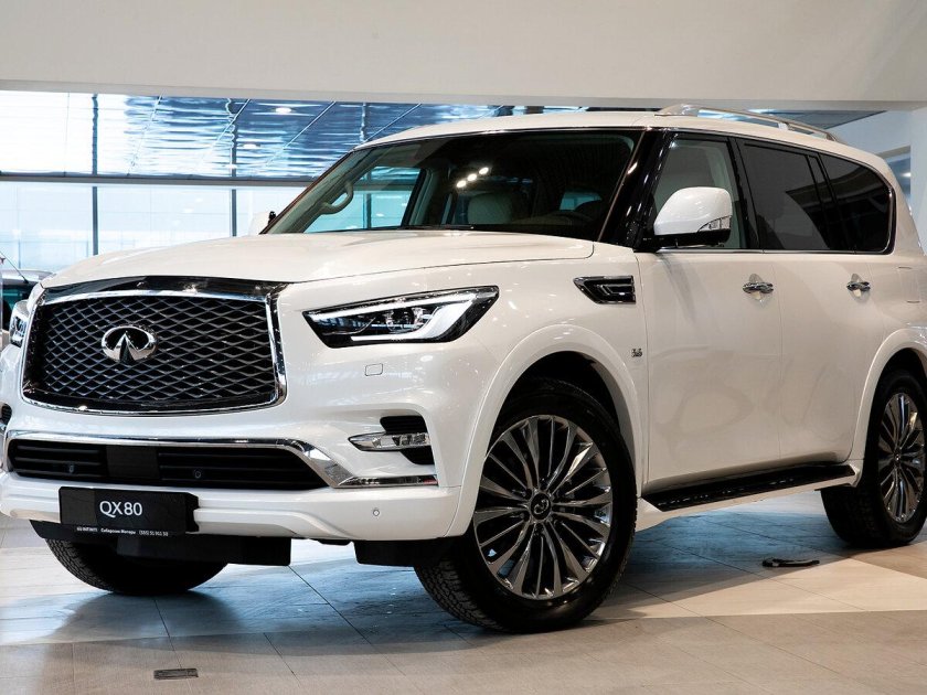 Инфинити qx80 белый