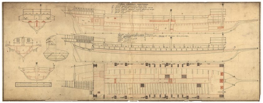 Галеры Петра 1 чертежи