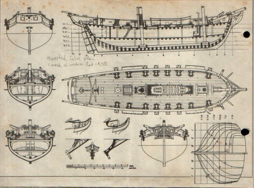 Бриг леди Вашингтон чертежи