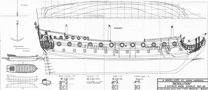 Принц Вильям парусник чертеж