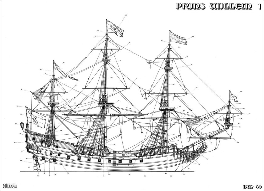 Корабль принц Вильям чертежи