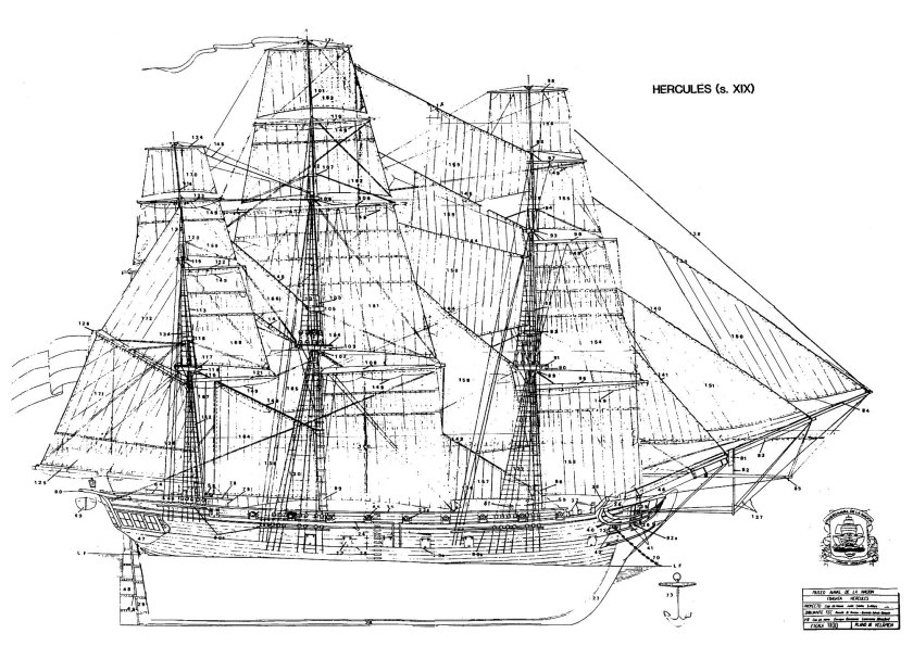 Чертежи фрегата Эссекс