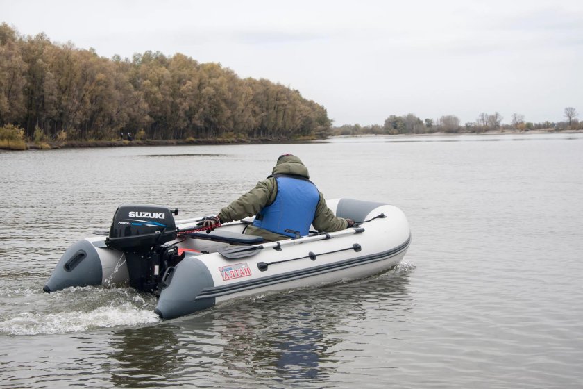 Лодка ПВХ дельфинирует