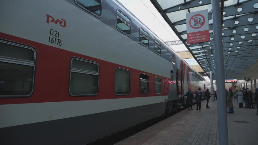 Двухэтажный поезд РЖД Уфа Сочи