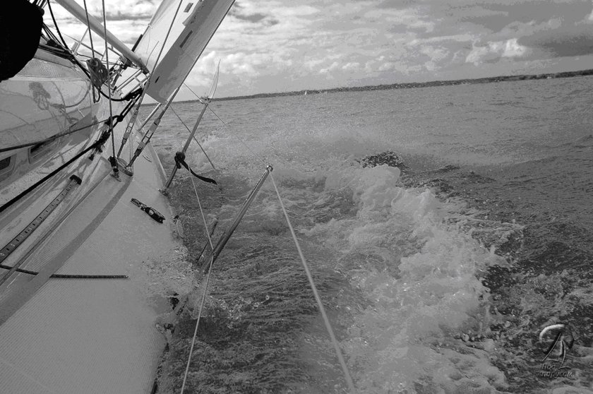 Парусник при боковом ветре