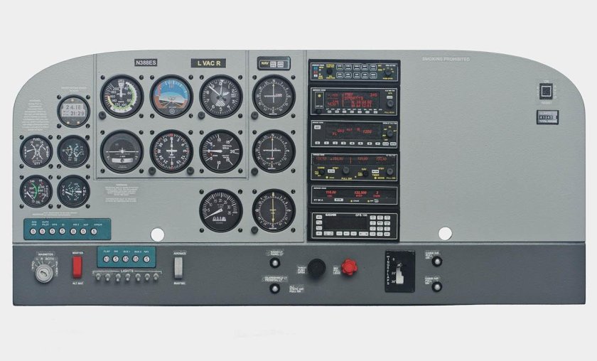 Приборная панель cessna 172