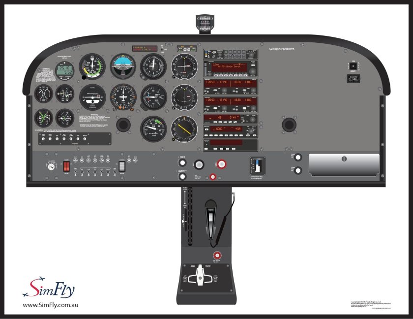 Кокпит Cessna 172