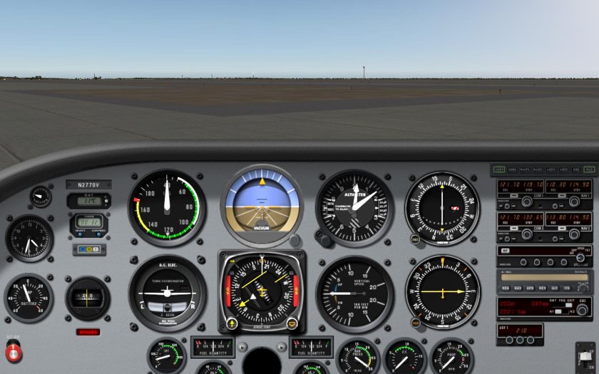 Cessna 152 приборная панель