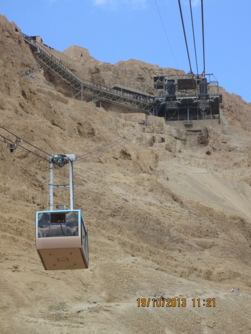 Крепость Масада фуникулер