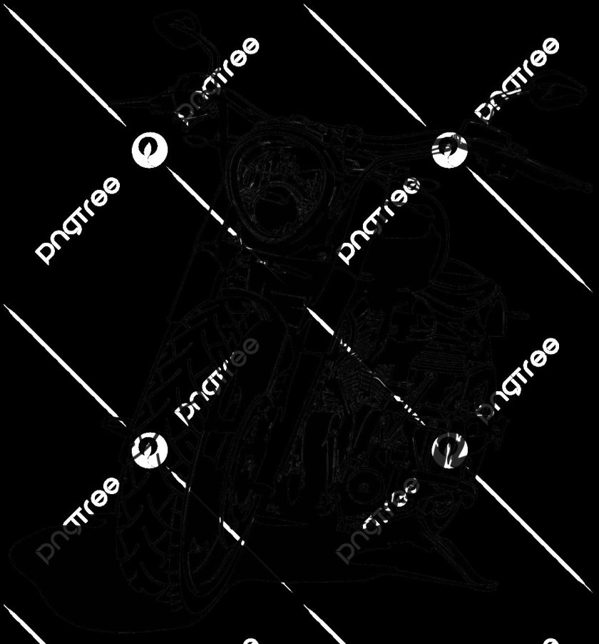 Мотоцикл рисунок черно белый