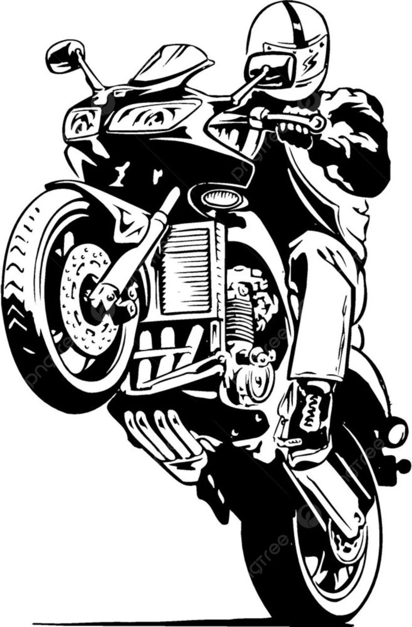 Мотоцикл контур