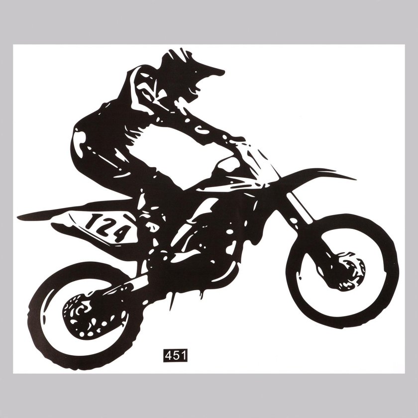 Мотоцикл эндуро вектор