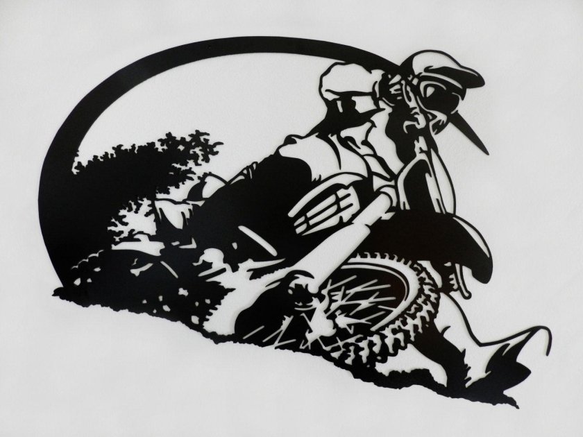 Трафарет мотоцикла