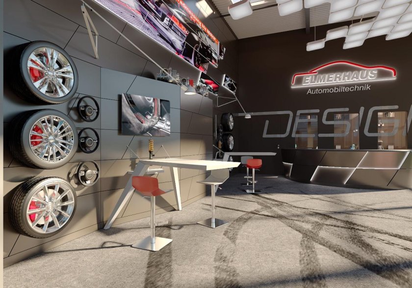 Декор для автосервиса