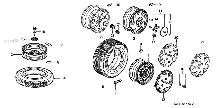 42700sjfe01 Honda Wheel,Disk 16x6 1